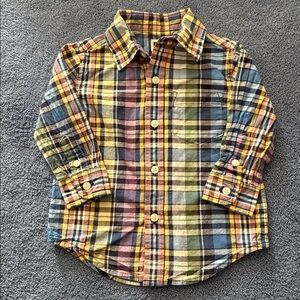 Janie and Jack Colorful Plaid Shirt